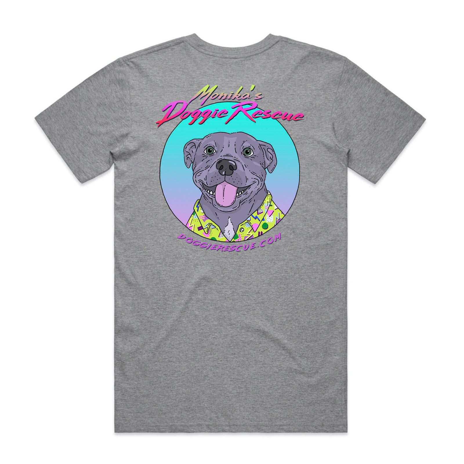 Monika's Doggie Rescue Staffy Charity t-shirt by Lonely Kids Club