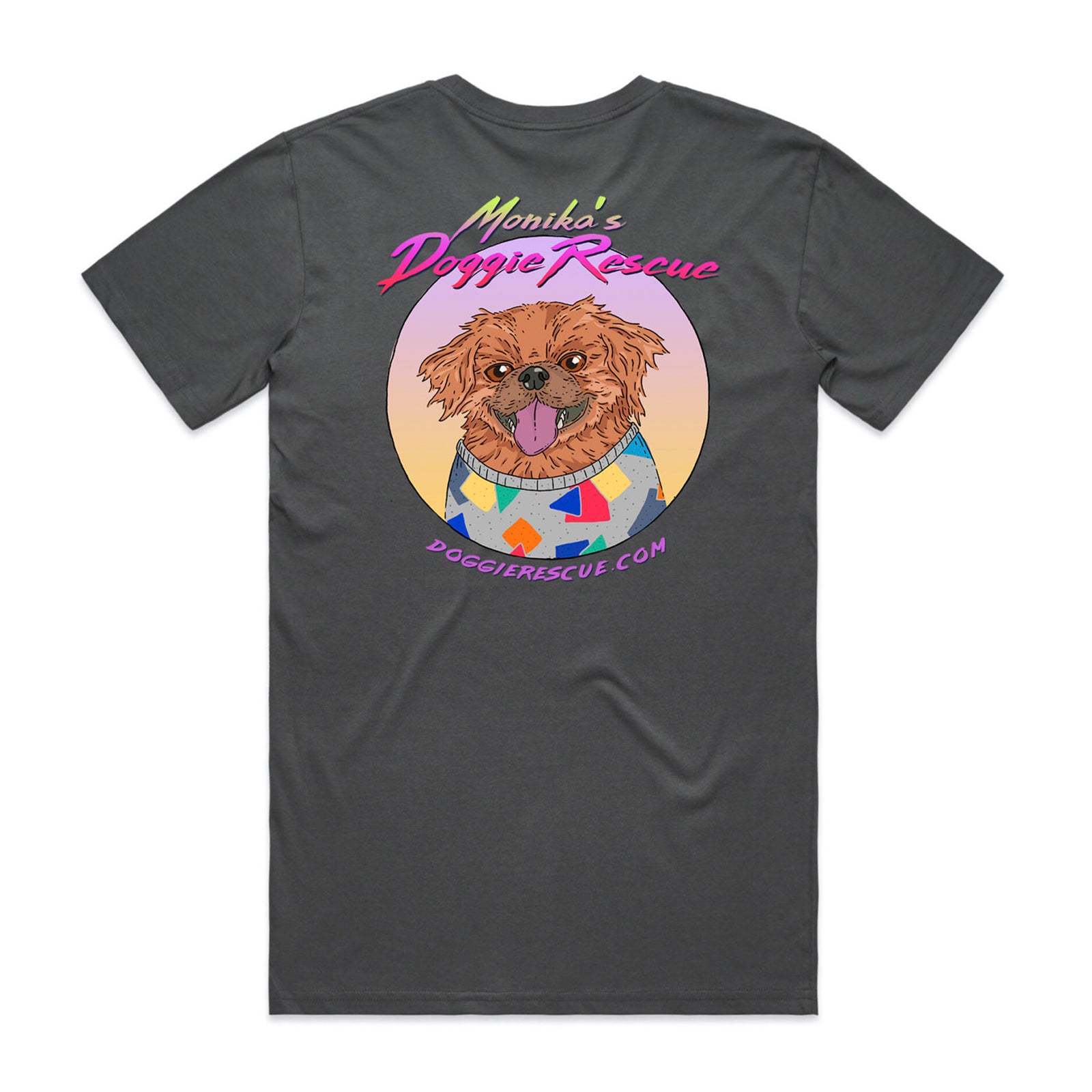 Monika's Doggie Rescue Scruffy Charity t-shirt by Lonely Kids Club