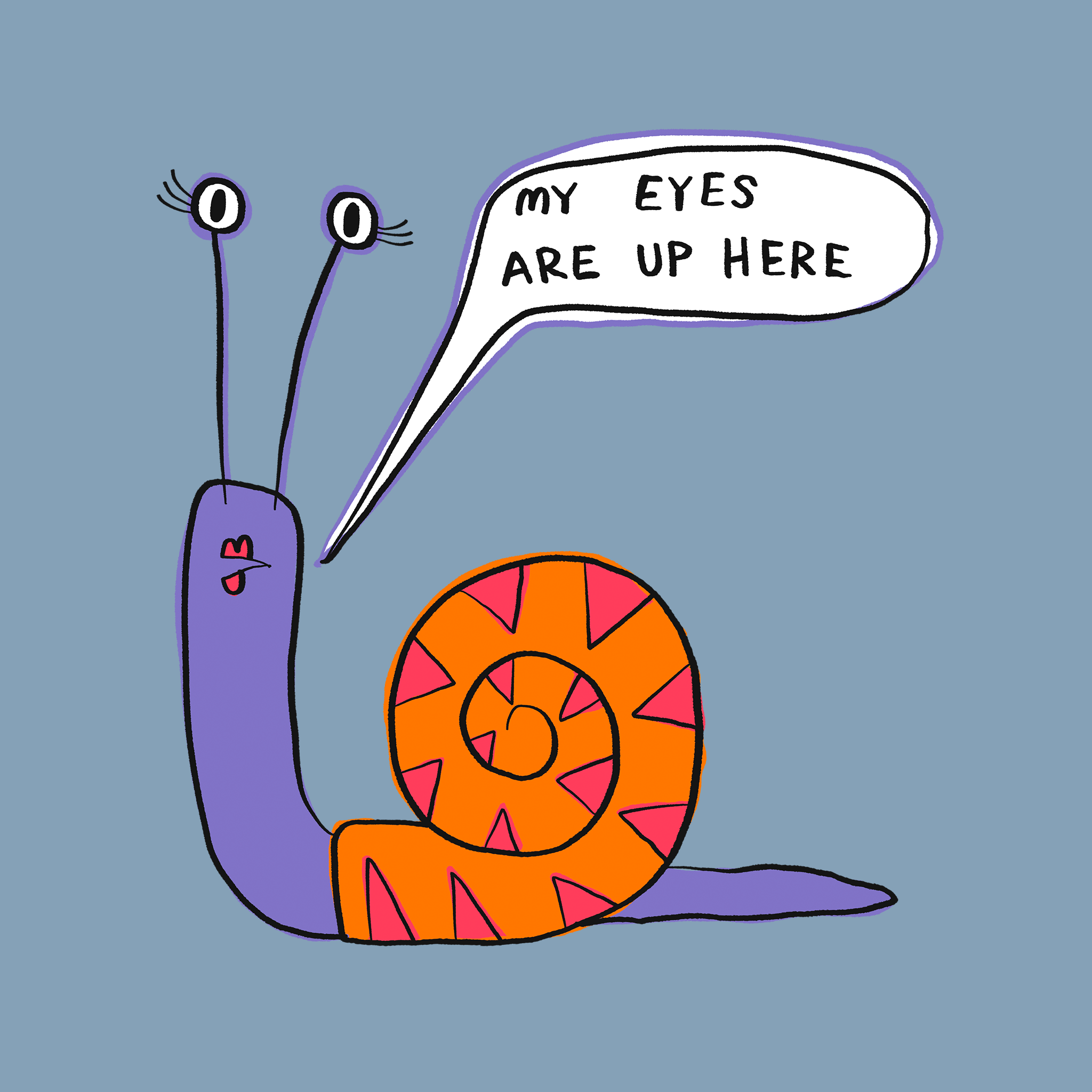 My Eyes Are Up Here Tee