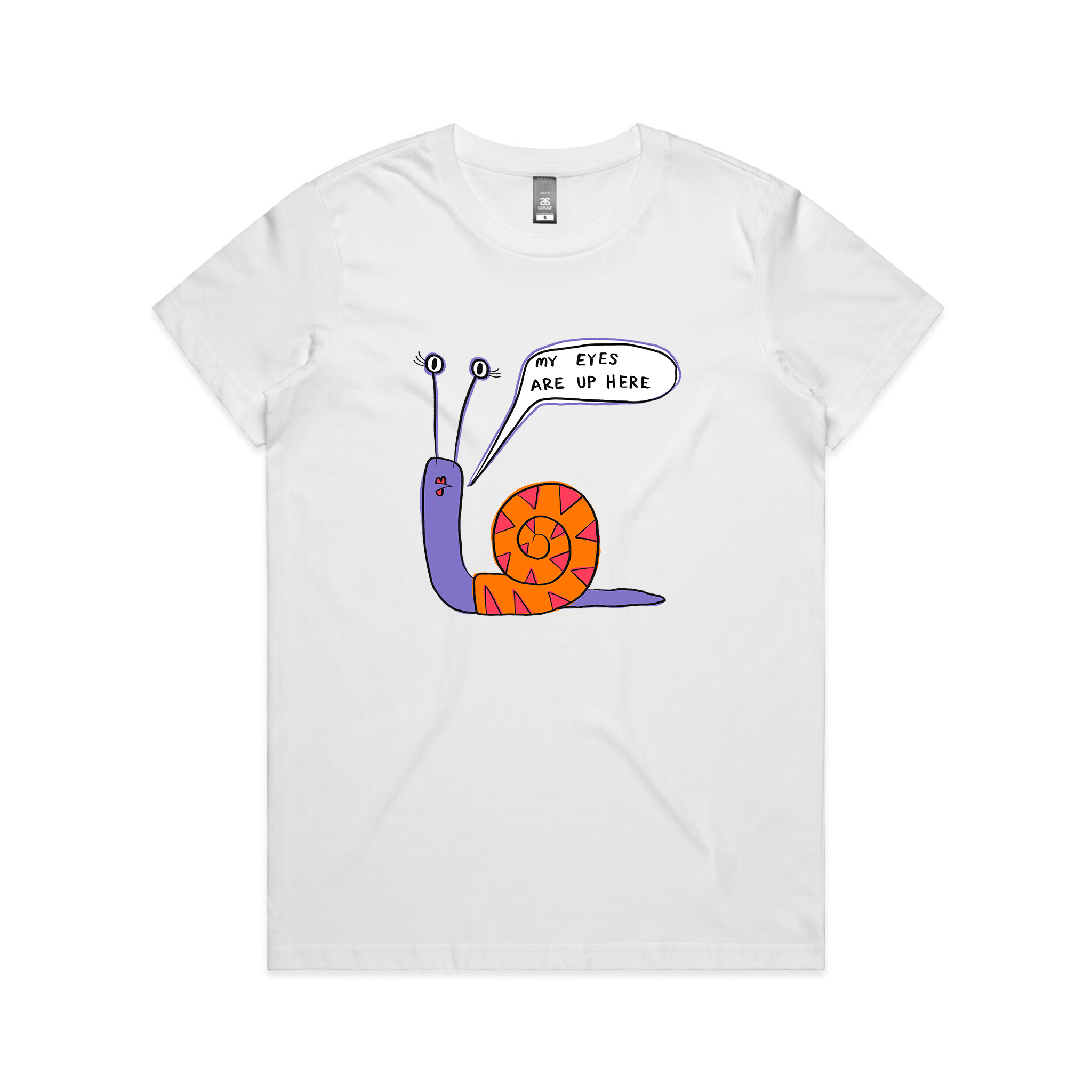 My Eyes Are Up Here Tee