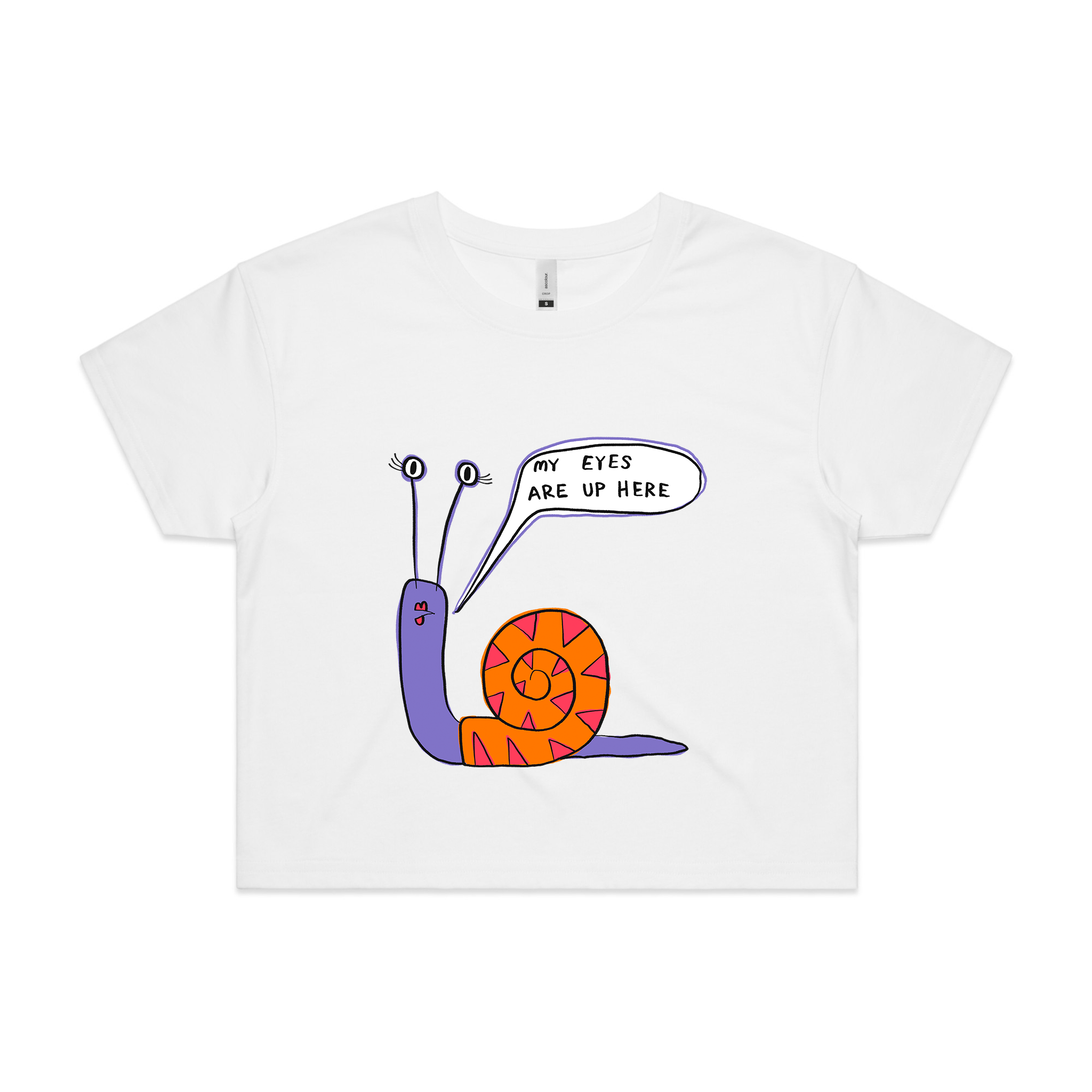 My Eyes Are Up Here Tee