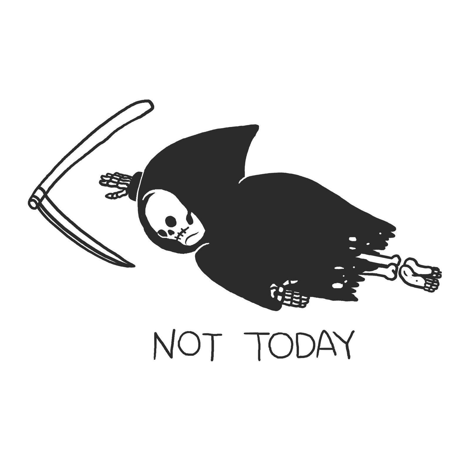 Not Today Tote tote bag by Lonely Kids Club