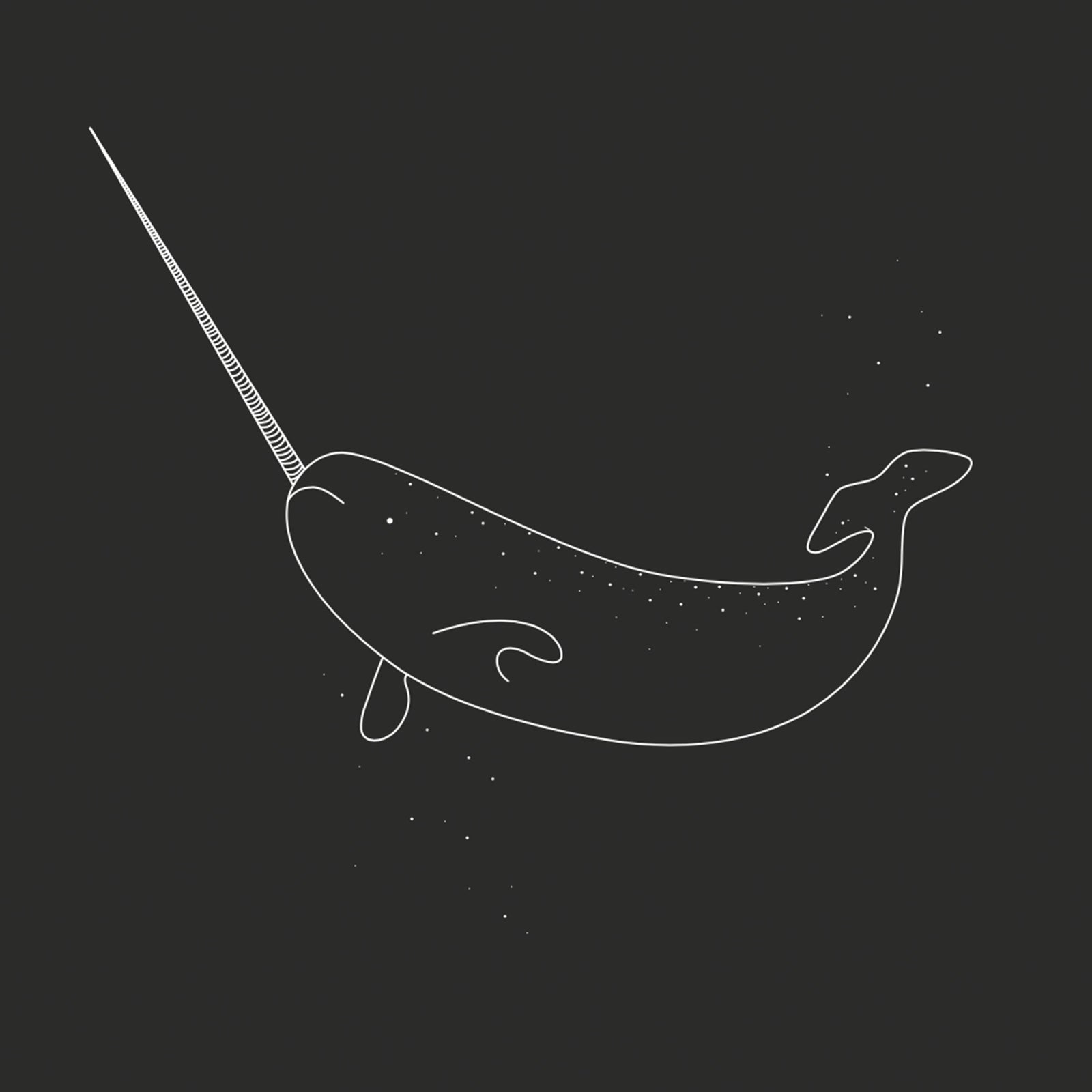 Narwhal Tote tote bag by Lonely Kids Club