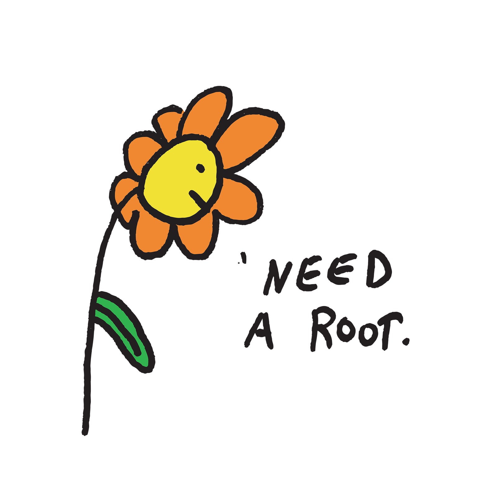Need A Root t-shirt by Lonely Kids Club