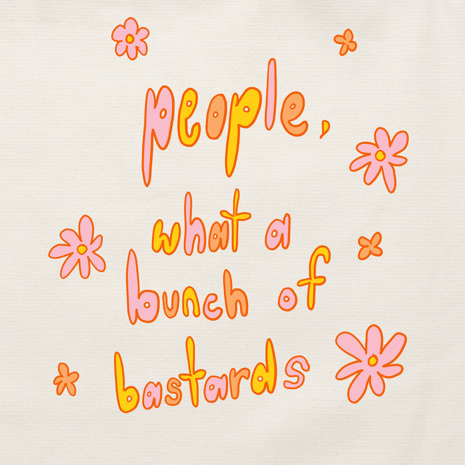 People Are Bastards Tote tote bag by Lonely Kids Club