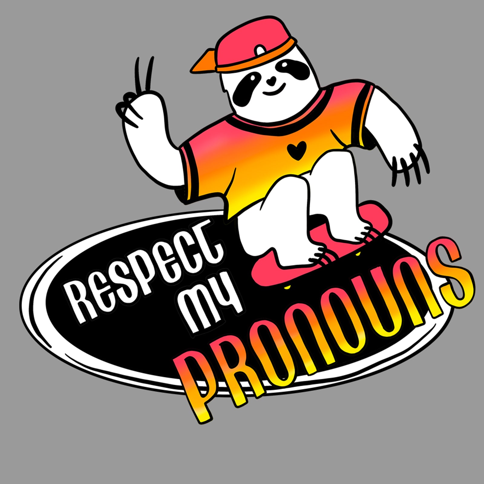 Respect My Pronouns t-shirt by Lonely Kids Club