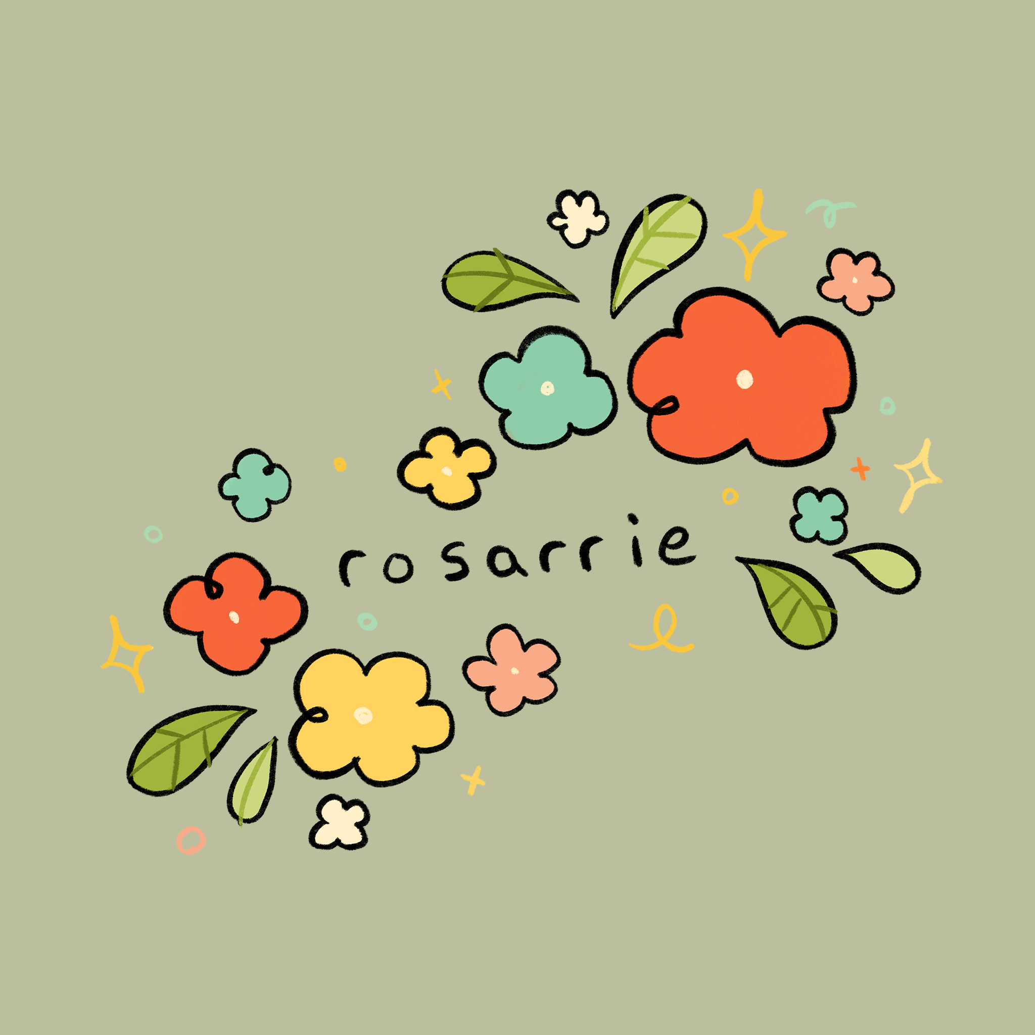 Rosarrie Flowers Tee