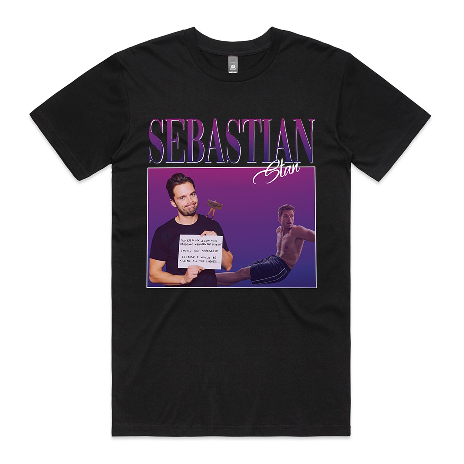 Sebastian Stan Retro t-shirt by Lonely Kids Club