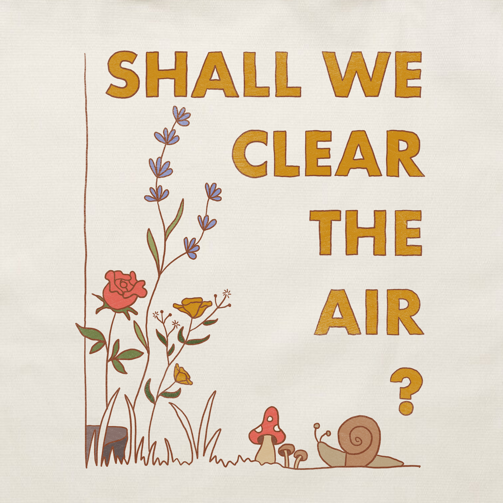 Clear The Air Tote tote bag by Lonely Kids Club