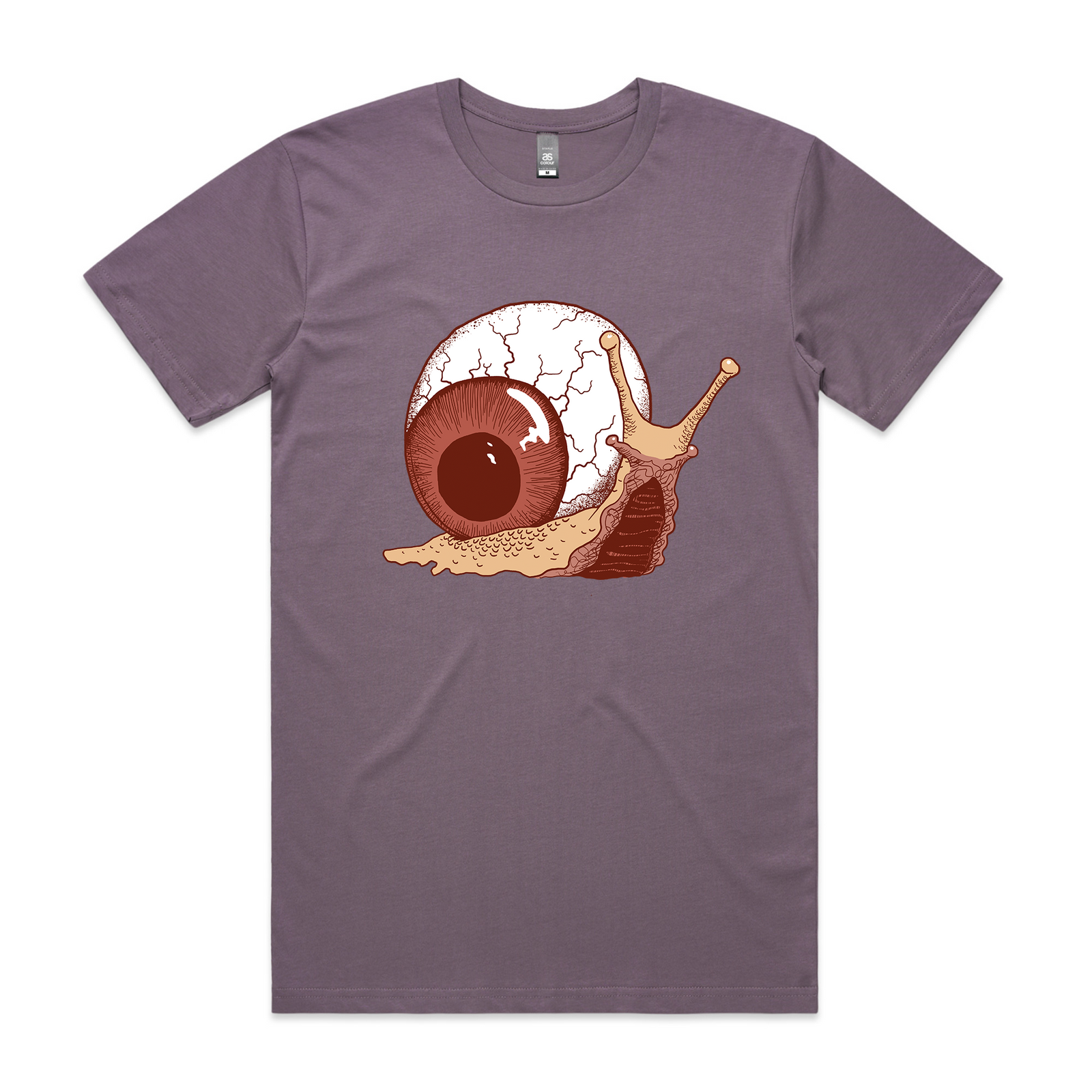 Mauve unisex t-shirt with Slimeball graphic by Lonely Kids Club