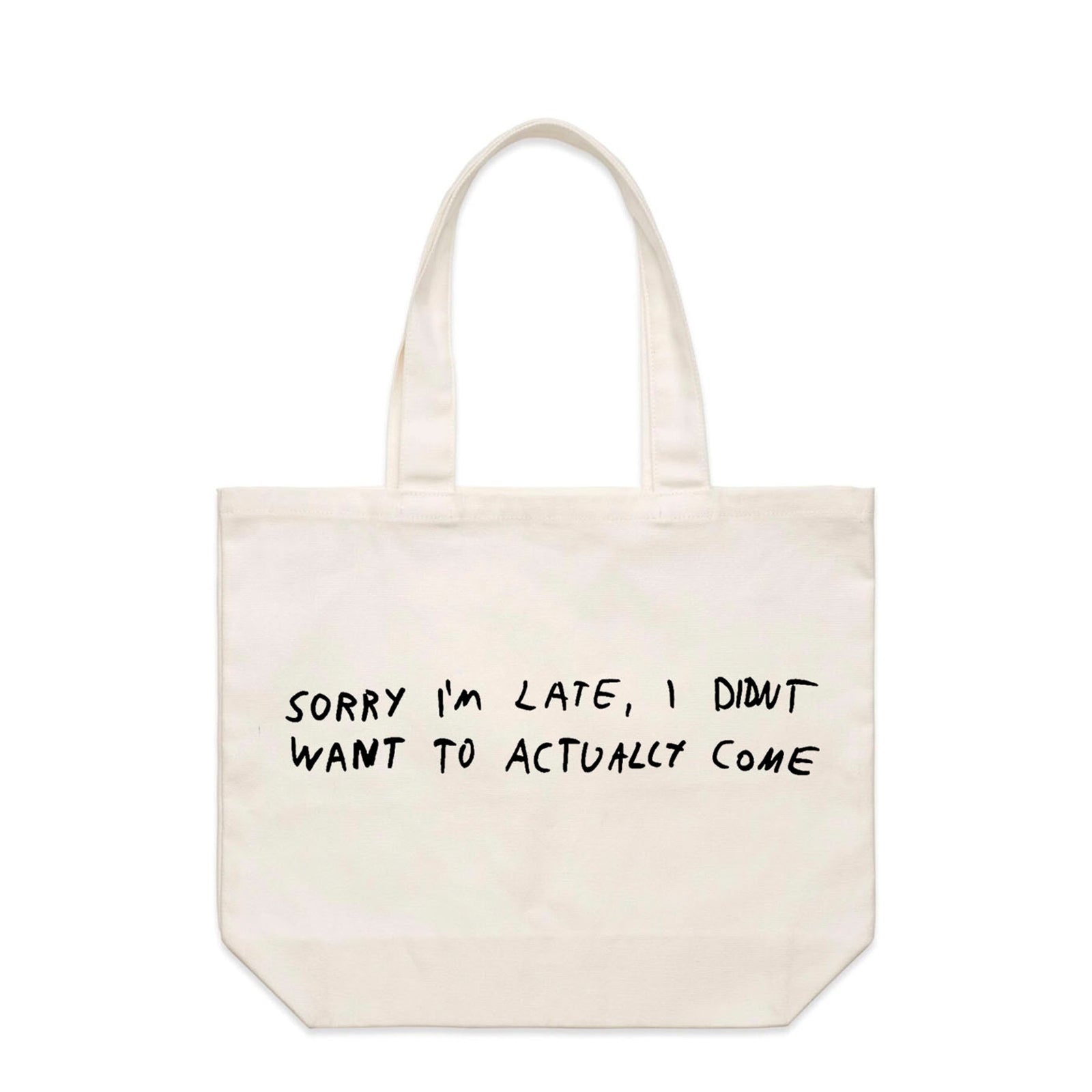 Sorry I'm Late Tote tote bag by Lonely Kids Club