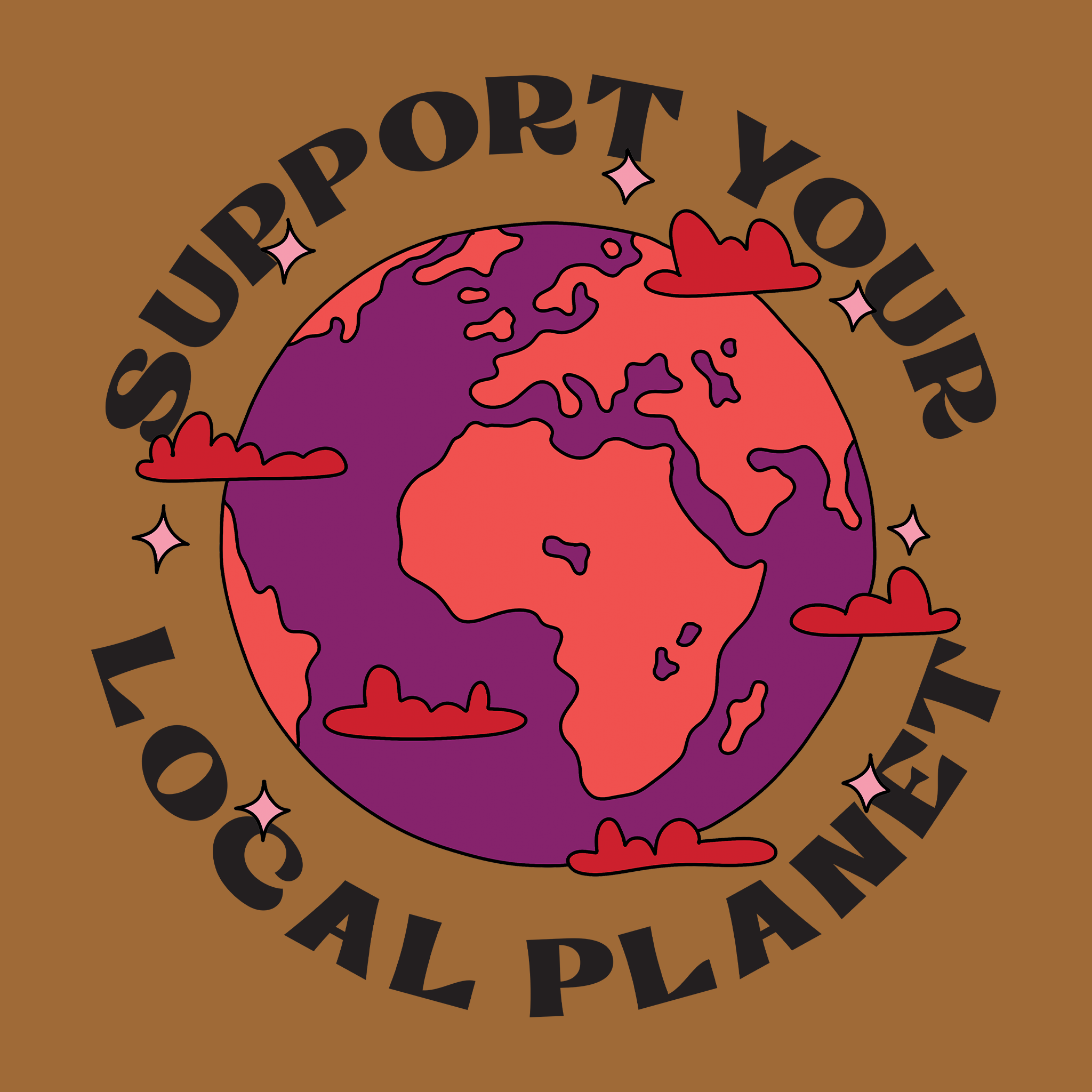 Support Your Local Planet Tote