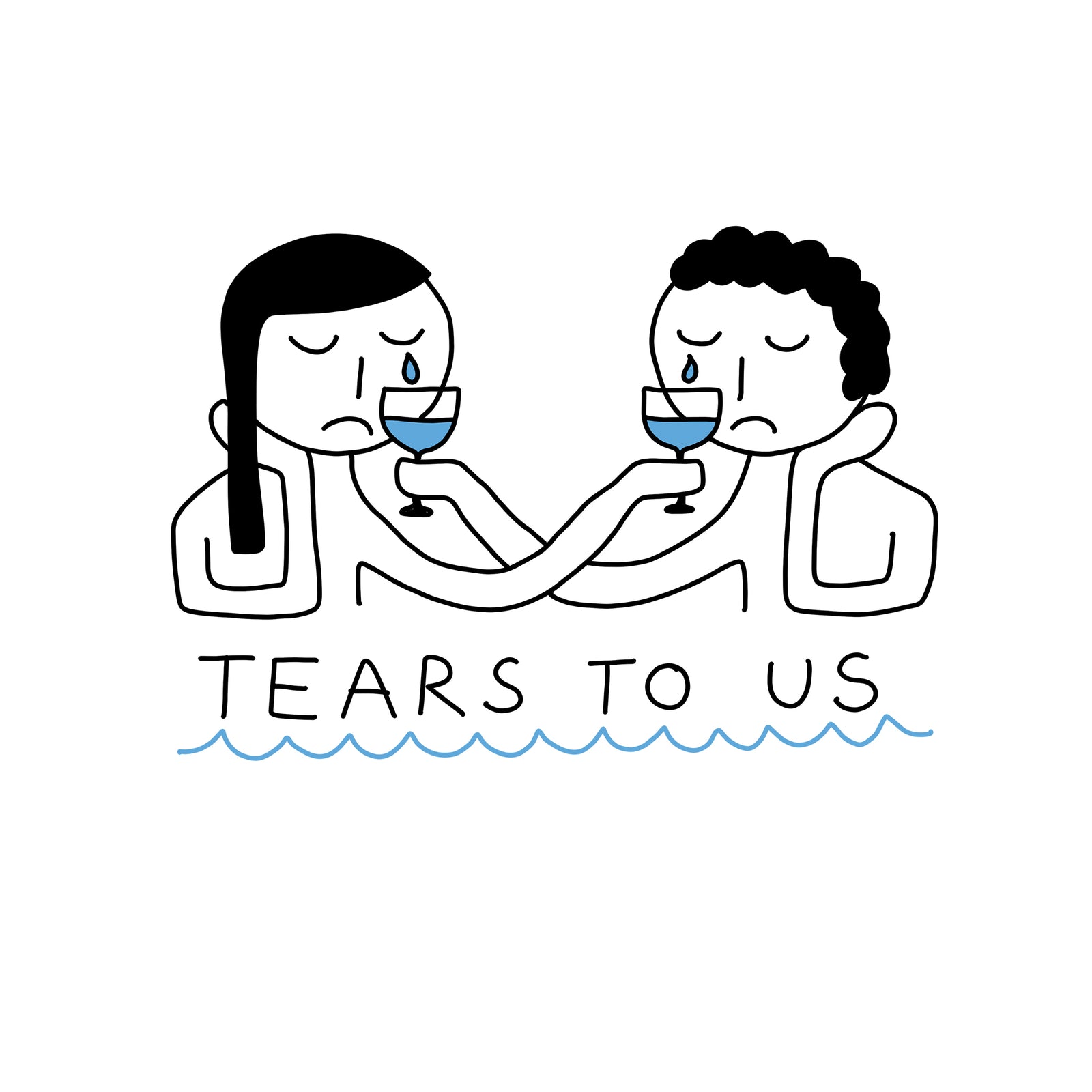 Tears To Us Tote tote bag by Lonely Kids Club