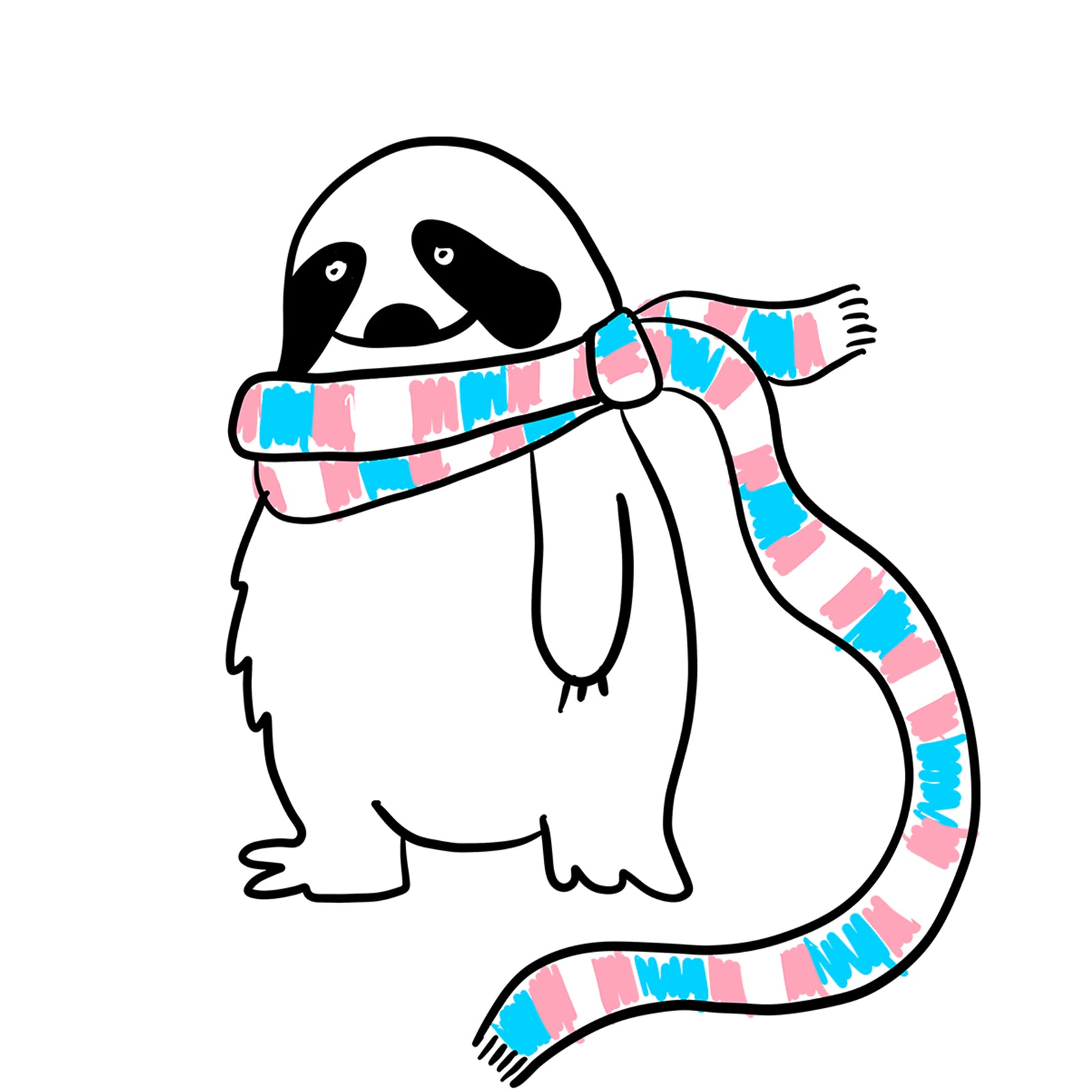 Trans Scarf t-shirt by Lonely Kids Club
