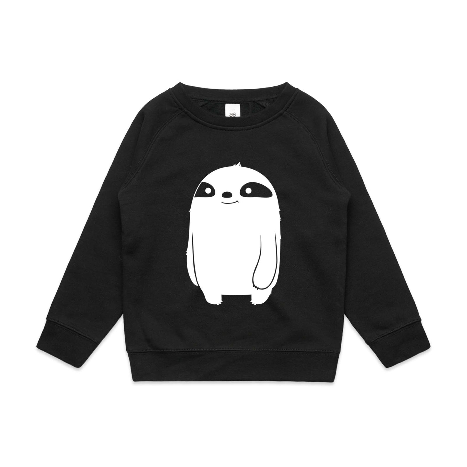 Black kids jumper with Travis Kids Jumper graphic by Lonely Kids Club