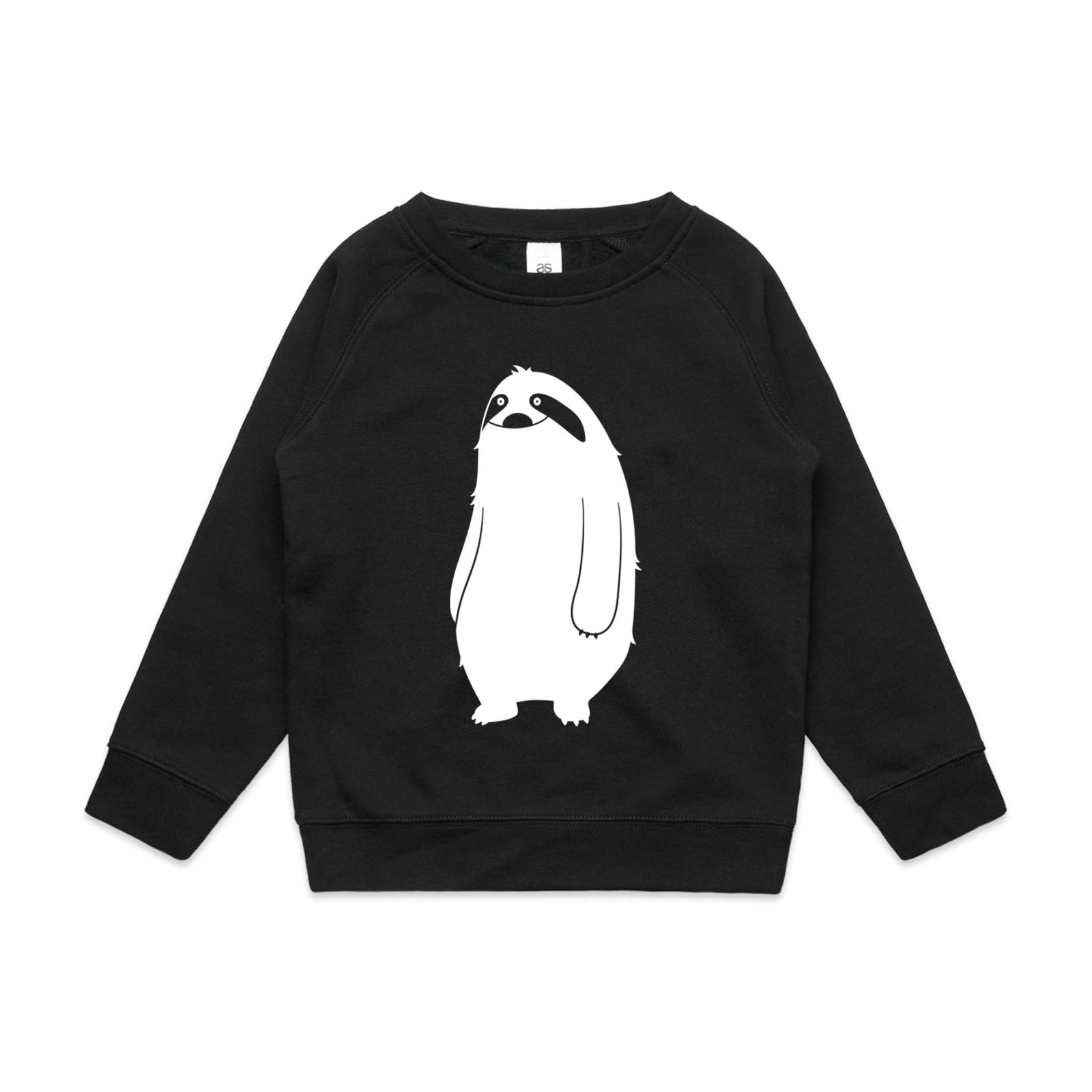 Black kids jumper with Winston Kids Jumper graphic by Lonely Kids Club