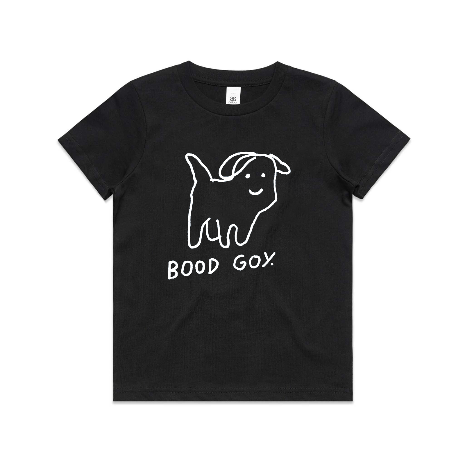 Black kids t-shirt with Bood Goy Kids graphic by Lonely Kids Club