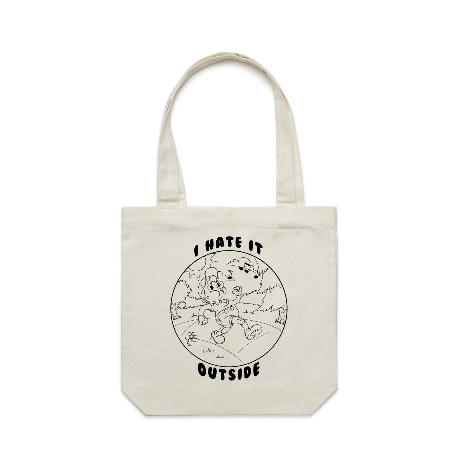 I Hate It Outside Tote hat by Lonely Kids Club