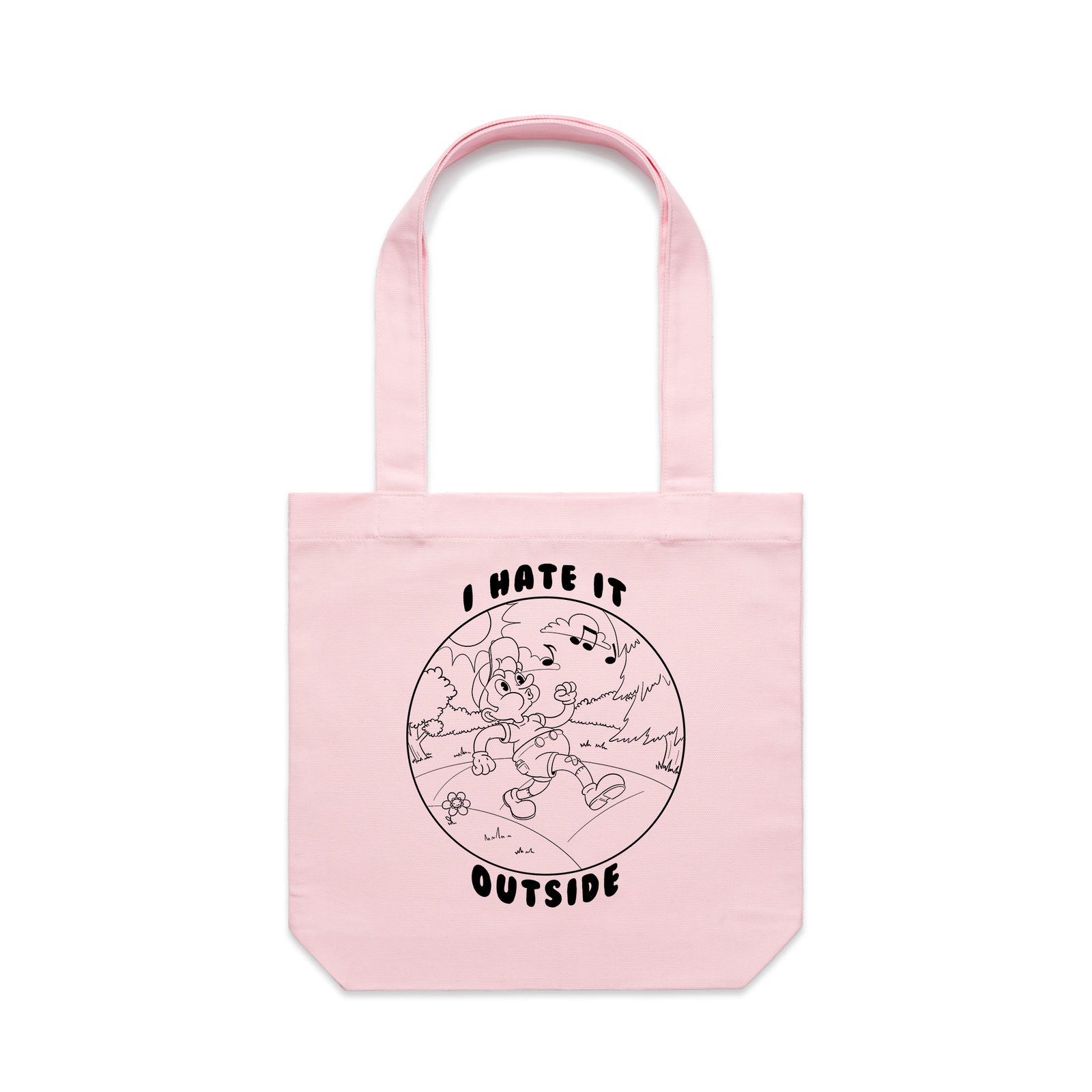 I Hate It Outside Tote hat by Lonely Kids Club