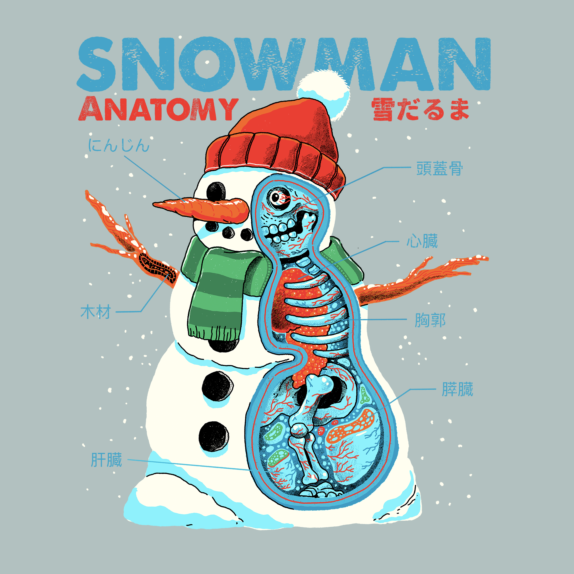 Snowman Anatomy Tee