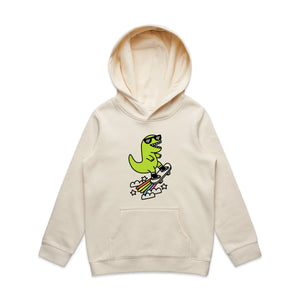 Rad Rex kids hoodie by Lonely Kids Club