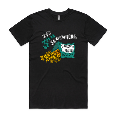 3am Somewhere Tee by Lonely Kids Club. All clothing from our T-shirts to our shorts and hoodies are ethically made, and printed packed and shipped from Sydney.