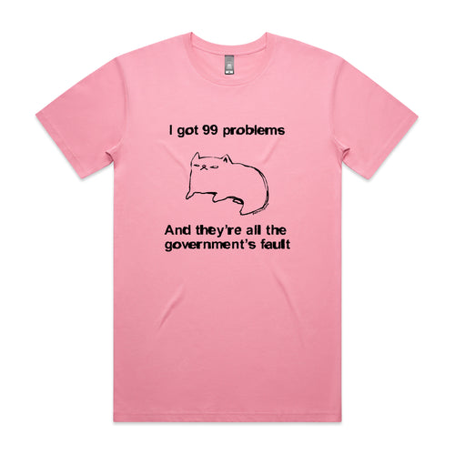 99 Problems Tee by Lonely Kids Club. All clothing from our T-shirts to our shorts and hoodies are ethically made, and printed packed and shipped from Sydney.