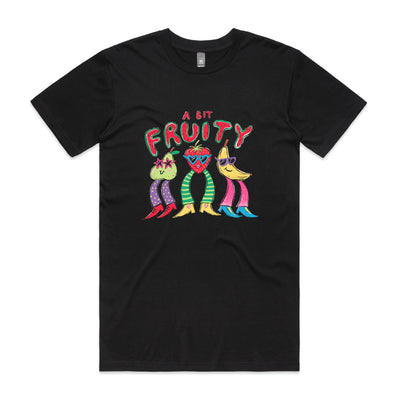 A Bit Fruity Tee by Lonely Kids Club. All clothing from our T-shirts to our shorts and hoodies are ethically made, and printed packed and shipped from Sydney.