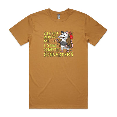 A.I. Can't Replace Me Tee by Lonely Kids Club. All clothing from our T-shirts to our shorts and hoodies are ethically made, and printed packed and shipped from Sydney.