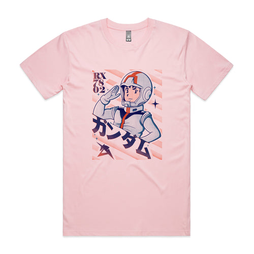 Amuro Ray Tee by Lonely Kids Club. All clothing from our T-shirts to our shorts and hoodies are ethically made, and printed packed and shipped from Sydney.
