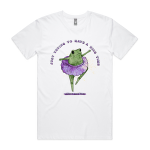 A Nice Time Tee by Lonely Kids Club. All clothing from our T-shirts to our shorts and hoodies are ethically made, and printed packed and shipped from Sydney.