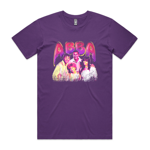 ABBA Tee by Lonely Kids Club. All clothing from our T-shirts to our shorts and hoodies are ethically made, and printed packed and shipped from Sydney.