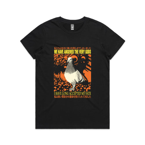 Accepted My Fate Tee by Lonely Kids Club. All clothing from our T-shirts to our shorts and hoodies are ethically made, and printed packed and shipped from Sydney.