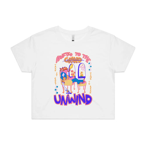Addicted To The Unwind Tee by Lonely Kids Club. All clothing from our T-shirts to our shorts and hoodies are ethically made, and printed packed and shipped from Sydney.