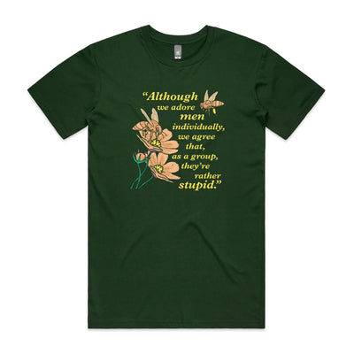 Adore Men Tee by Lonely Kids Club. All clothing from our T-shirts to our shorts and hoodies are ethically made, and printed packed and shipped from Sydney.