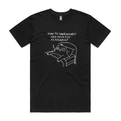 Adult Fun Tee by Lonely Kids Club. All clothing from our T-shirts to our shorts and hoodies are ethically made, and printed packed and shipped from Sydney.