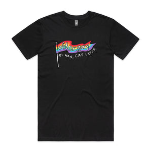 Aftergay Tee by Lonely Kids Club. All clothing from our T-shirts to our shorts and hoodies are ethically made, and printed packed and shipped from Sydney.