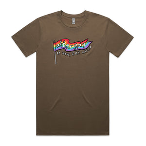 Aftergay Tee by Lonely Kids Club. All clothing from our T-shirts to our shorts and hoodies are ethically made, and printed packed and shipped from Sydney.