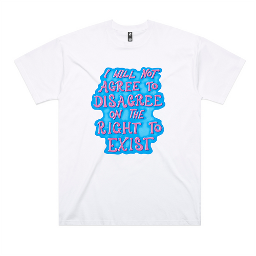 Agree To Disagree Tee by Lonely Kids Club. All clothing from our T-shirts to our shorts and hoodies are ethically made, and printed packed and shipped from Sydney.