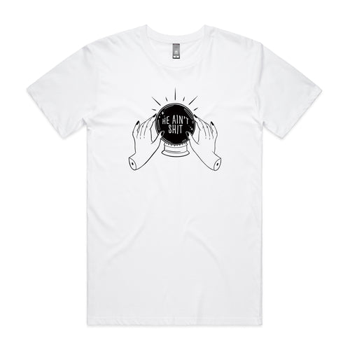 He Ain't Shit Tee by Lonely Kids Club. All clothing from our T-shirts to our shorts and hoodies are ethically made, and printed packed and shipped from Sydney.