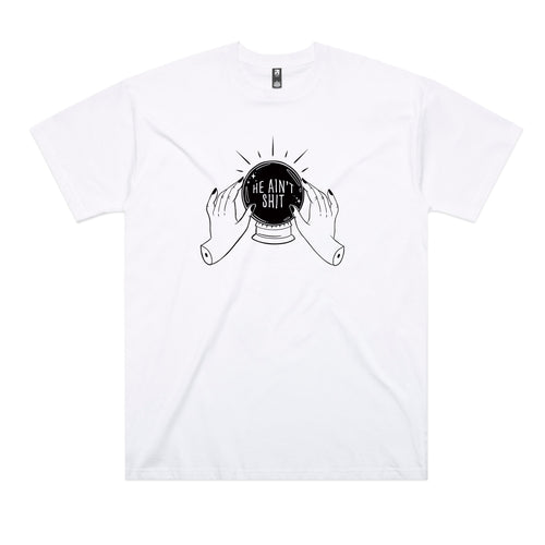 He Ain't Shit Tee by Lonely Kids Club. All clothing from our T-shirts to our shorts and hoodies are ethically made, and printed packed and shipped from Sydney.