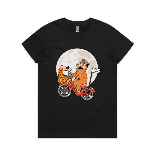Alien Loves Felines Tee by Lonely Kids Club. All clothing from our T-shirts to our shorts and hoodies are ethically made, and printed packed and shipped from Sydney.