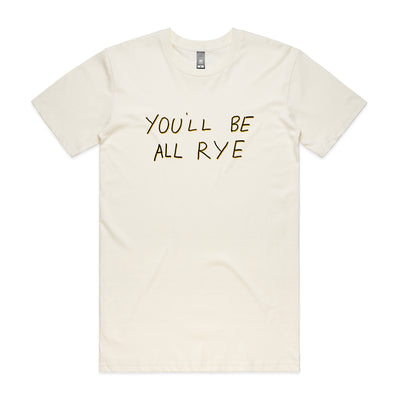 All Rye Tee by Lonely Kids Club. All clothing from our T-shirts to our shorts and hoodies are ethically made, and printed packed and shipped from Sydney.