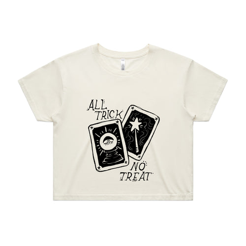 All Trick No Treat Tee by Lonely Kids Club. All clothing from our T-shirts to our shorts and hoodies are ethically made, and printed packed and shipped from Sydney.