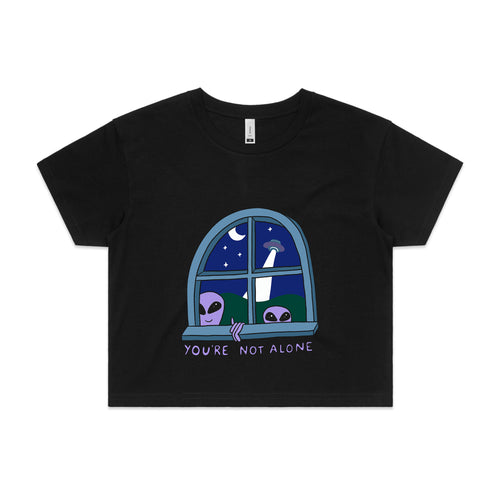 You're Not Alone Tee by Lonely Kids Club. All clothing from our T-shirts to our shorts and hoodies are ethically made, and printed packed and shipped from Sydney.