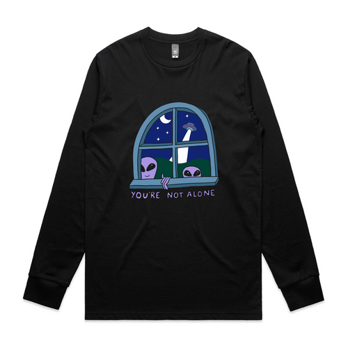 You're Not Alone Tee by Lonely Kids Club. All clothing from our T-shirts to our shorts and hoodies are ethically made, and printed packed and shipped from Sydney.