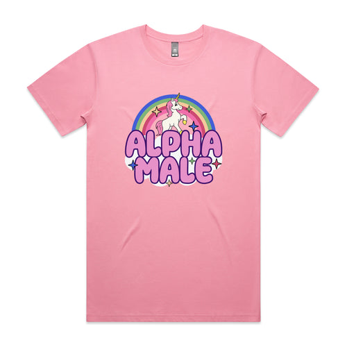 Alpha Male Tee by Lonely Kids Club. All clothing from our T-shirts to our shorts and hoodies are ethically made, and printed packed and shipped from Sydney.