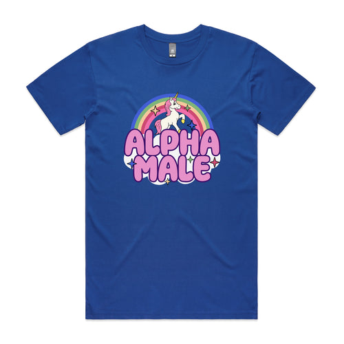 Alpha Male Tee by Lonely Kids Club. All clothing from our T-shirts to our shorts and hoodies are ethically made, and printed packed and shipped from Sydney.