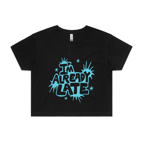 Already Late Tee by Lonely Kids Club. All clothing from our T-shirts to our shorts and hoodies are ethically made, and printed packed and shipped from Sydney.