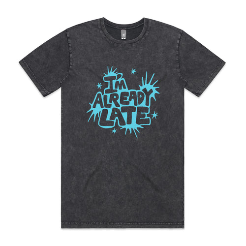 Already Late Tee by Lonely Kids Club. All clothing from our T-shirts to our shorts and hoodies are ethically made, and printed packed and shipped from Sydney.
